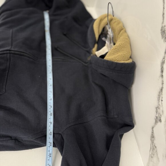 L.L. Bean Mens Katahdin Iron Works Heavyweight Hooded Sherpa Cotton Sweatshirt M - Picture 7 of 8